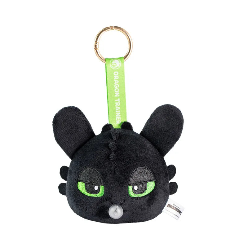 Kawaii Cartoon Night Fury Toothless Plush Toys Bubble Blowing Keychain Creative Boys and Girls Birthday Gifts Anime Peripherals