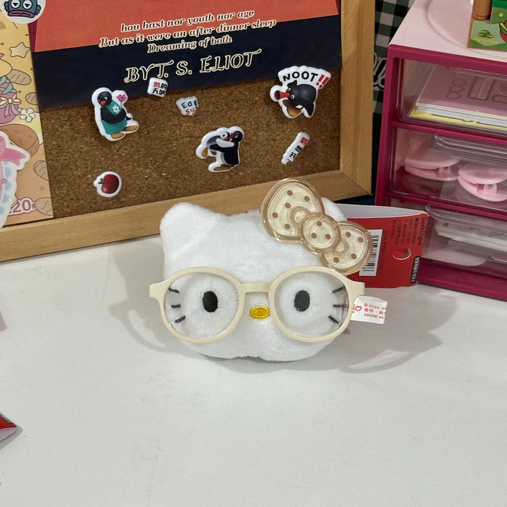 Kawaii Sanrio Hello Kitty Plush Toys Backpack Keychain Cute Cartoon Soft Stuffed Doll Accessories Student Birthday Creative Gift