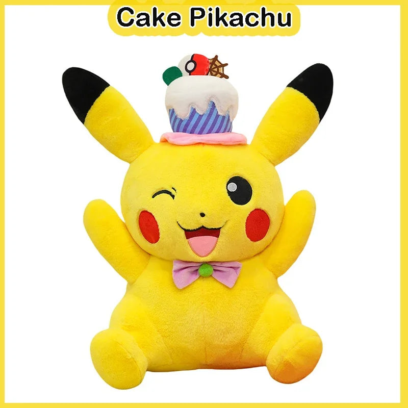 Pokemon Pikachu Plush Toy Pokémon Anime Cake Party Plushie Doll 45-75cm Kawaii Soft Pillow Stuffed Christmas Gifts for Childrens