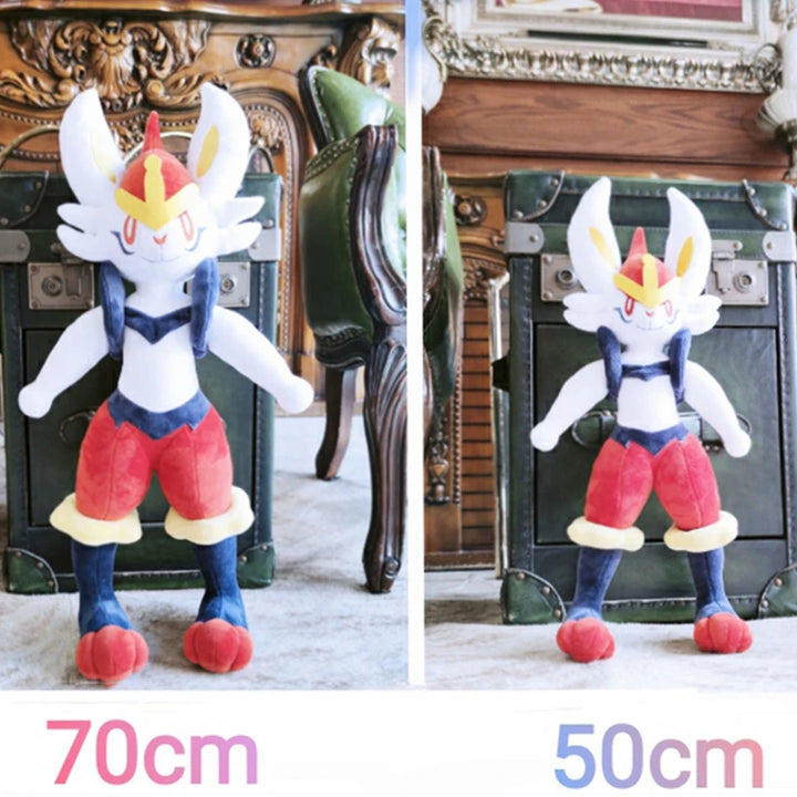 50/70cm Cinderace Pokemon Large Plush Toys Anime Cute Dolls Soft Stuffed Pokémon Kawaii Pillow Birthday Gift for Children Kids