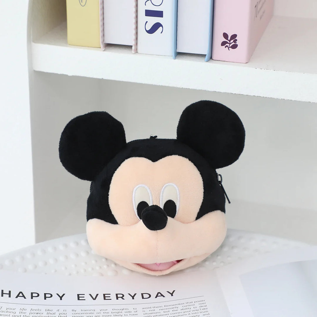 Kawaii Disney Mickey Minnie Mouse Cute Cartoon Plush Toys Coin Purse Wallet Earphone Bag Backpack Keychain Friends Holiday Gift