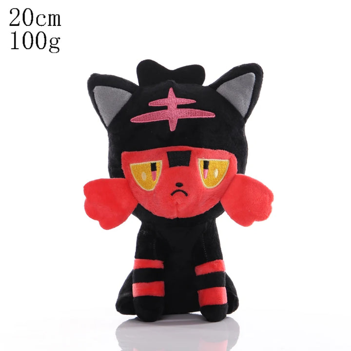 Pokemon Peluche Litten Incineroar Plush Toy Torracat Animal Doll Anime Figure Stuffed Plush Soft Christmas Kids Gift