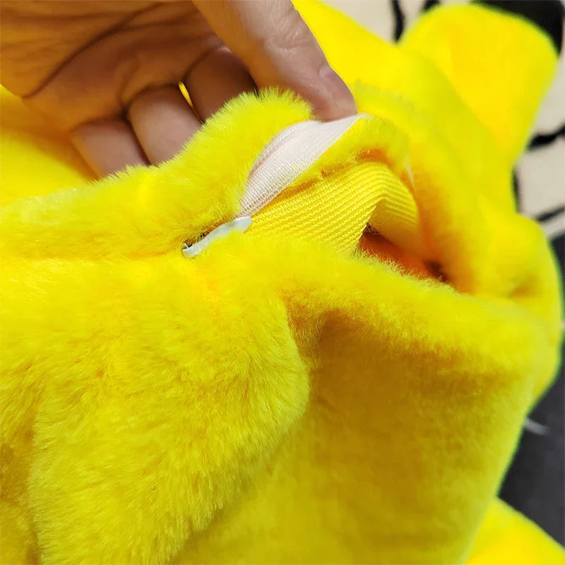 Kawaii Disney Lilo and Stitch Plush Toys Pikachu Anime Big Stich Lotso Doll Pillow Semi-finished Leather Holster Gift for Kids