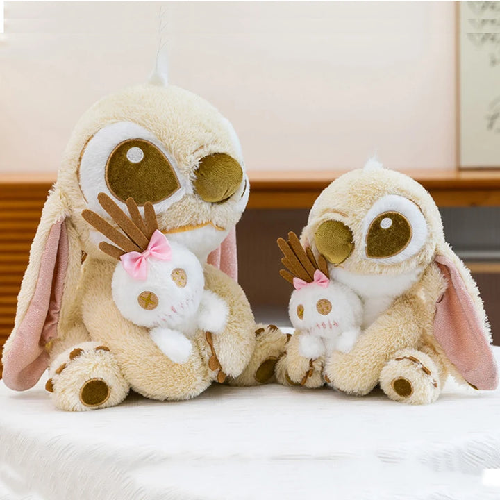 Cartoon 25/60CM Golden Disney Lilo and Stitch Plush Toy Anime Stuffed Kawaii Stich Scrump Doll Plushie Kids Birthday Xmas Gifts