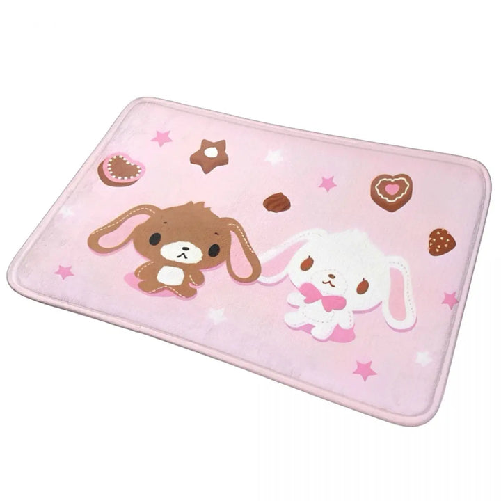 Cute Sugarbunnies Memory Foam Bathroom Rugs Ultra Soft Non-Slip Sugar Rabbit Carpet Bath Mat Water Absorbent for Shower