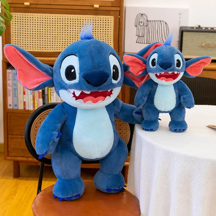 35/80cm Disney Lilo Stitch Plush Toy Kawaii Anime Cartoon Stand Stich Plushies Soft Stuffed Doll Big Pillow Kid Gift Xmas