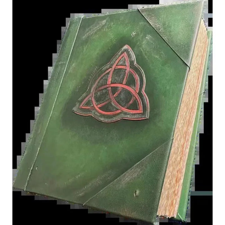 New Book Of Shadows Green Cover Bound Journal Blank And Lined Journal 350 Pages Spells Records Spellbook Retro Gifts