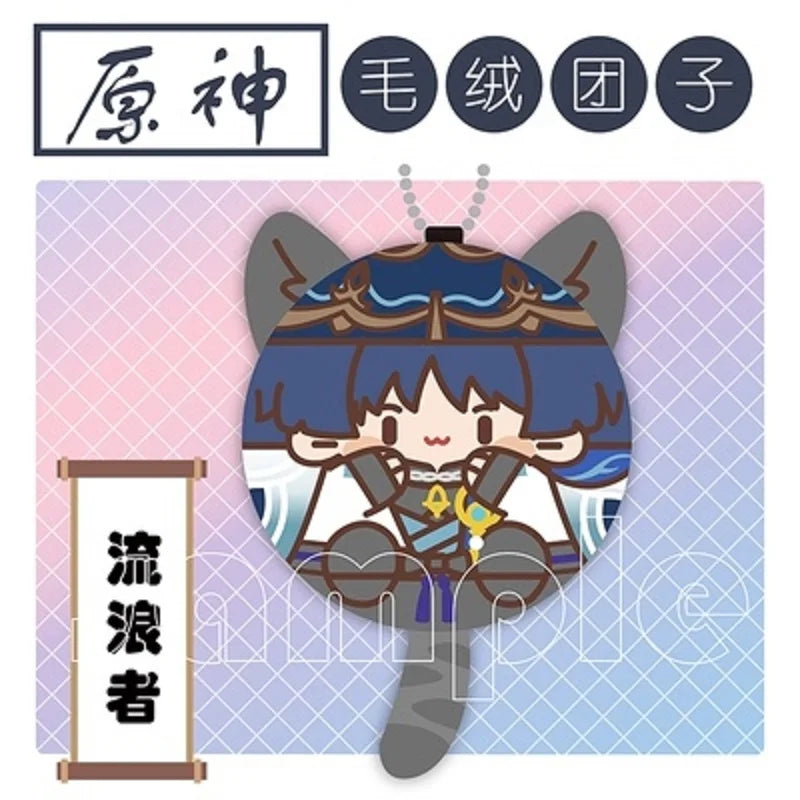 Genshin Impact Tighnari Cyno Xiao Venti Kaveh Kazuha Kaeya Plush Pendant Keychains Anime Plushie Toys Gift