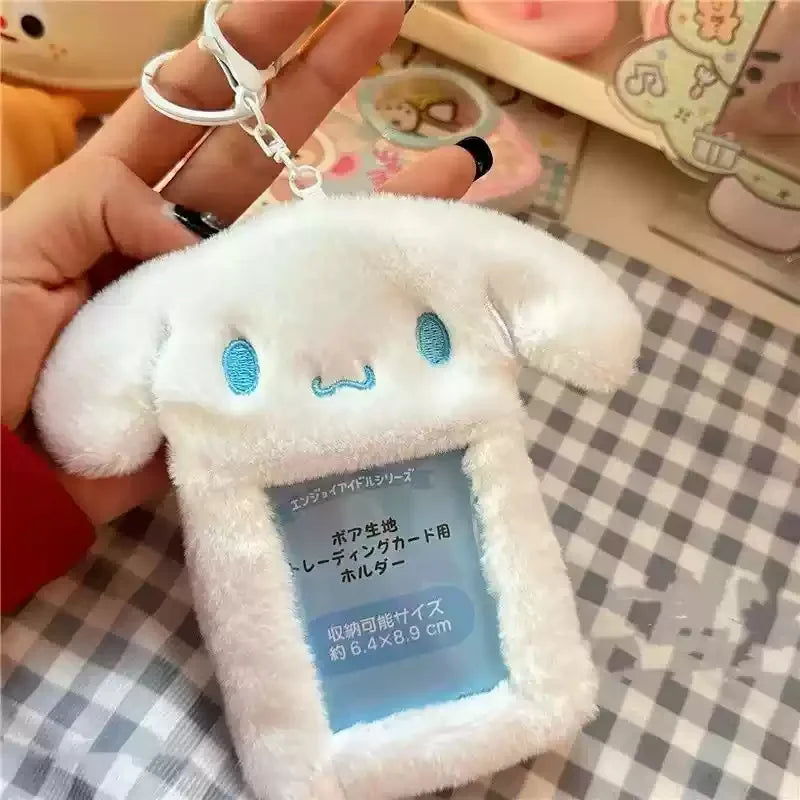 Cute Cartoon Kuromi Melody Anime Peripheral Card Holder 3-Inch Photo Id Storage Cute Cartoon Portable Storage Card Holder Gift