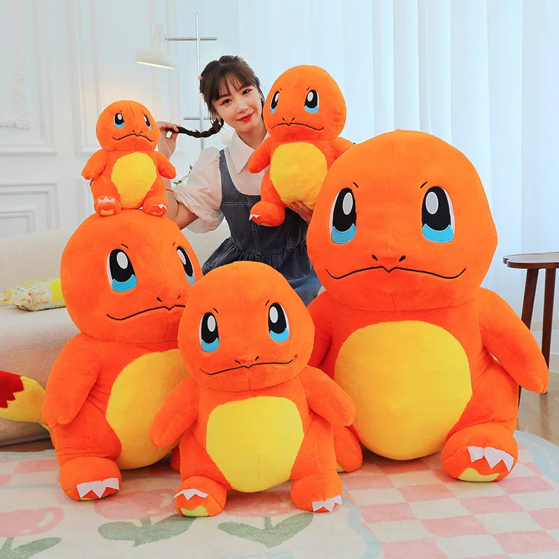 30-60cm Pokemon Charmander Large Plush Toy Kawaii Charizard Cartoon Anime Plushies Doll Pokémon Stuffed Toys for Children Gift