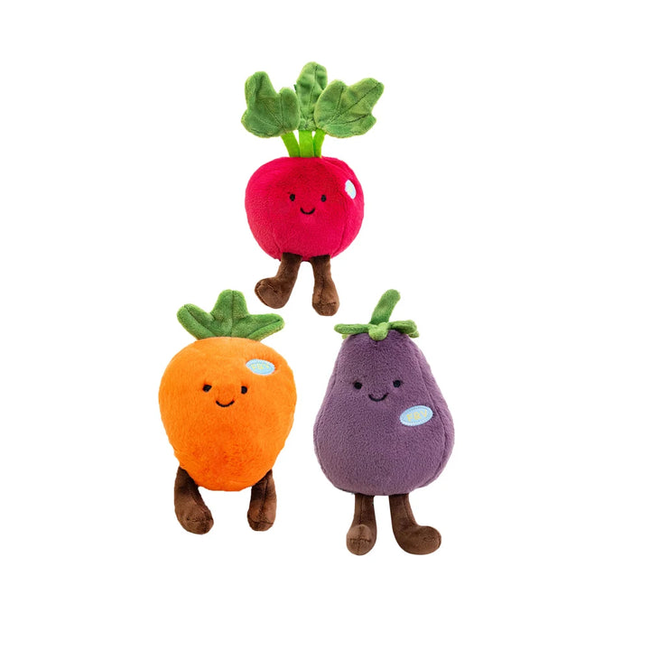A Variety of Vegetable Plush Toys Eggplant Cartoon Cauliflower Soft Dolls Broccoli Plushie Red Tulip Stuffed Toys Cabbage Garlic