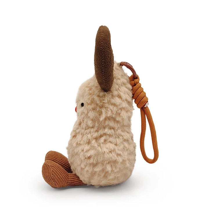 Hot New Small Peanut Plush Doll Living Room Decoration Pendant Furniture Supplies Cute Plush Interactive Toys Gift