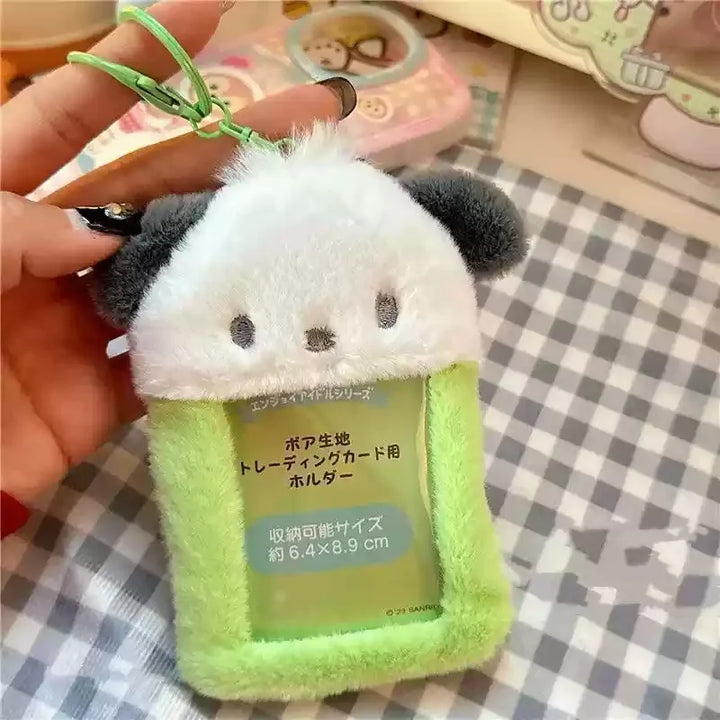 Cute Cartoon Kuromi Melody Anime Peripheral Card Holder 3-Inch Photo Id Storage Cute Cartoon Portable Storage Card Holder Gift