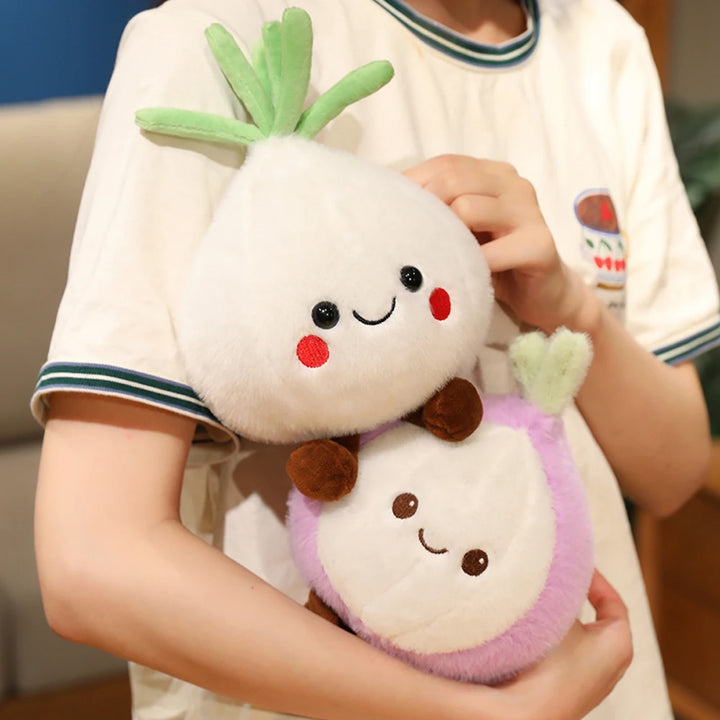 20cm Cartoon Ginger Plush Toys Garlic Soft Dolls Onion Stuffed Food Plushie Restaurant  Decoration Promotional Gifts For Cooker