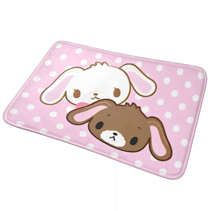 Cartoon Sugarbunnies Memory Foam Bathroom Rugs Ultra Soft Non-Slip Carpet Bath Mat Water Absorbent for Kitchen Shower