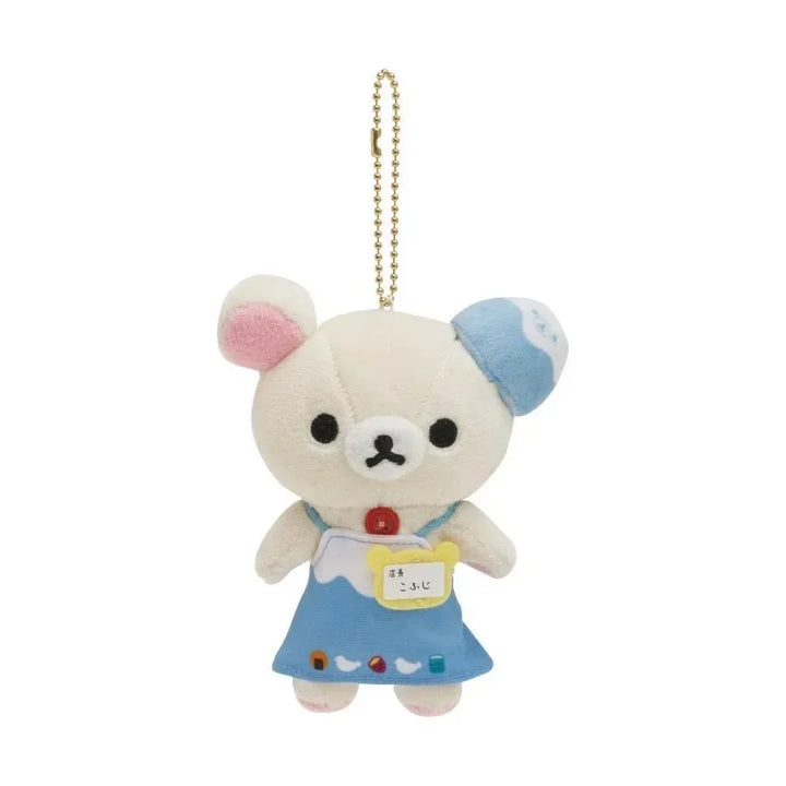 New Kawaii Rilakkuma Store Manager Limited Series Plush Doll Pendant 20th Anniversary Popular BearDoll Bag Pendant Keychain Gift