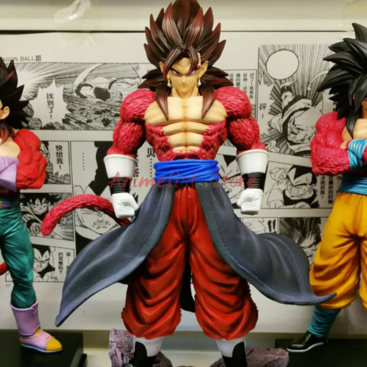 In Stock JT Dragon Ball Ssj4 Vegetto Action Figure 30cm Pvc Statue Collection Super Saiyan Goku Model Toy Gift