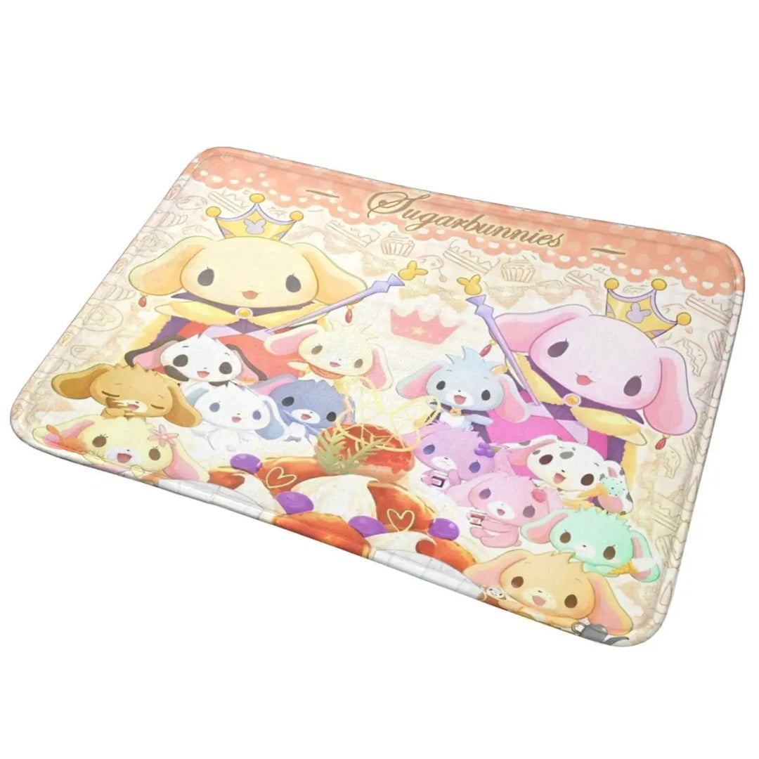 Cute Sugar Rabbit Sugarbunnies Memory Foam Bath Mat Rug Non-Slip Ultra Soft Bathroom Floor Rugs Carpet For Kitchen Shower Bath