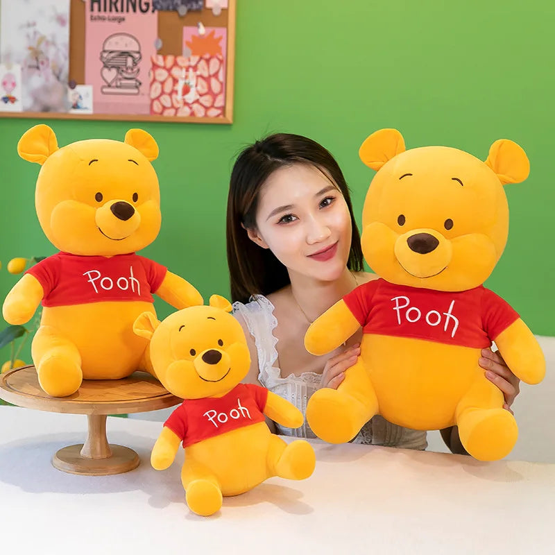 22-60cm Disney Winnie The Pooh Plush Toys Cute Large Stuffed Toys Cartoon Stuffed Anime Plushie Big Bear Doll Kid for Gifts