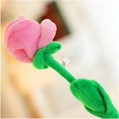 Bread Plush Cartoon Simulation Sun Flower Rose Flower Plush Toys for Children for Home Decoration PP Cotton Plant Plush Toy