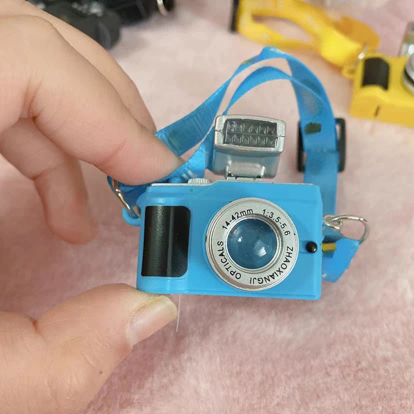 Labubu Doll Clothes Blue Outfit with Camera Hat Shoes Set 15/17cm Plush Doll'S Clothes Replacement Labubu I II Dolls Accessories