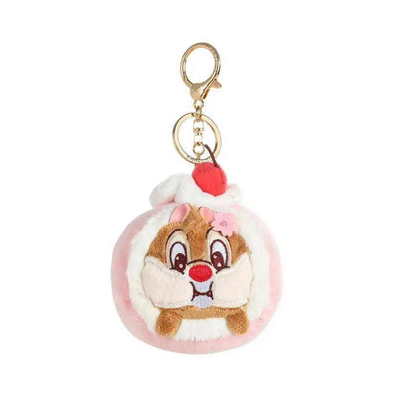 Kawaii Disney Chip 'n' Dale Cherry Blossom Plush Toys Creative Bag Keychain Cartoon Girl Coin Purse Wallet Friend Birthday Gift