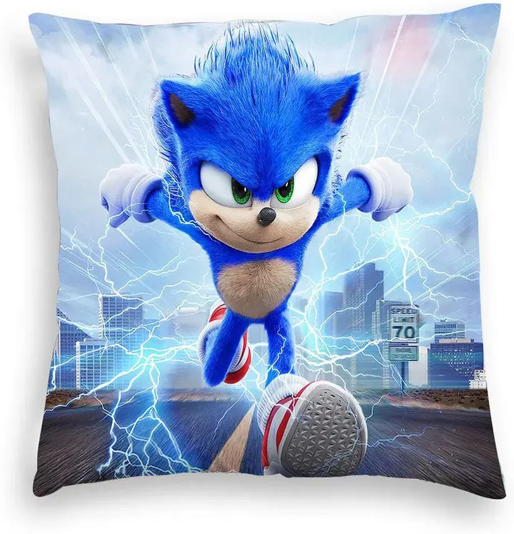 Game Blue Plush Pillowcase 45x45cm Anime Pillow Cover Living Room Cushion Cover Soft Personalized Pillowcase for Home Decoration