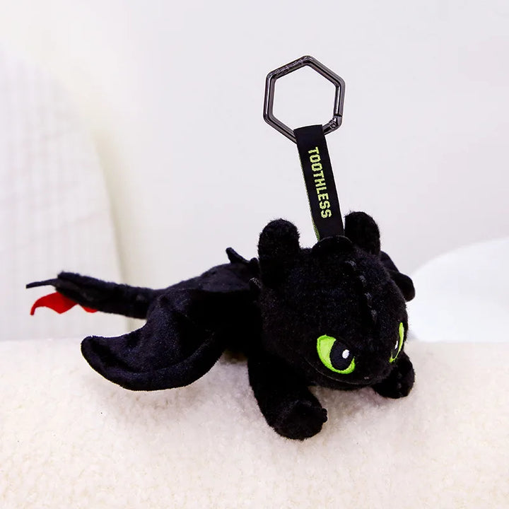 Kawaii Cartoon Toothless Plush Toys Backpack Pendant Doll Night Fury Keychain Card Set Students Anime Peripheral Birthday Gift