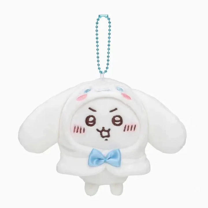 Sanrio Cinnamoroll Pom Pom Purin Plush Toys Kawaii Keychain Cartoon Pachacco Backpack Pendant Accessories Boy Girl Birthday Gift
