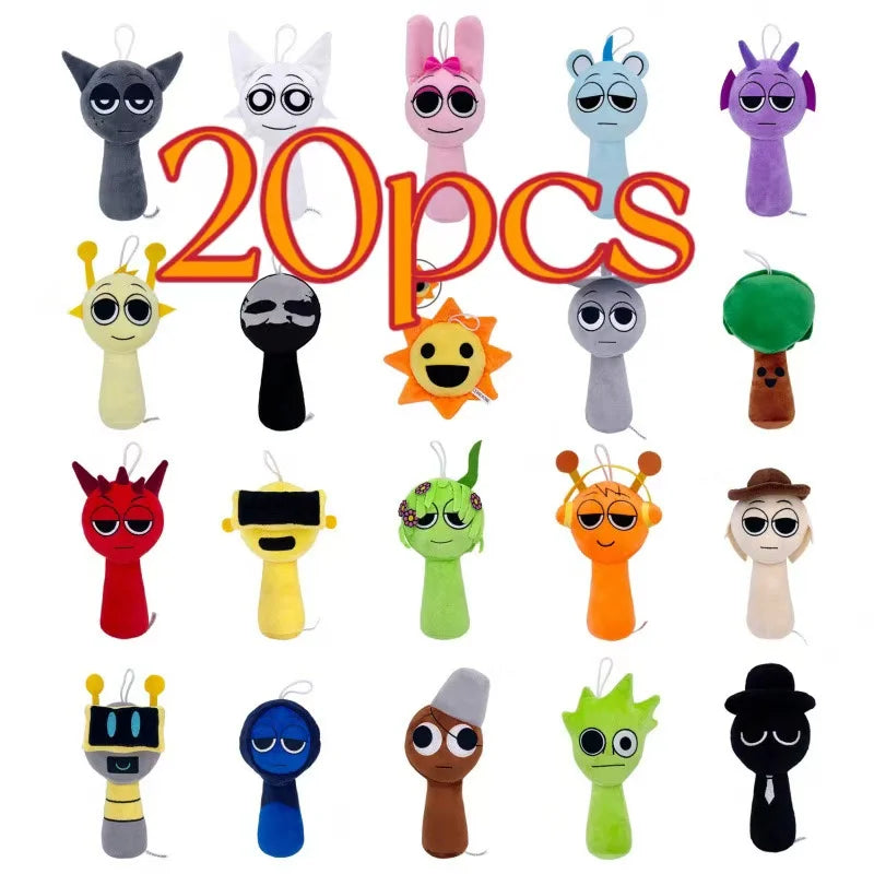 Sprunki Plush Toys Sprunki Plushie Doll Singers Oren Wenda Game Cartoon Stuffed Pillow Kids Birthday Christmas Gifts