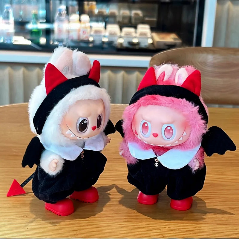 Labubu Doll Clothes Shawl Set Trend Halloween For 15-17cm Ropa 3.0 Labubu V1 V2 V3 Clothes Sitting Party Accessories