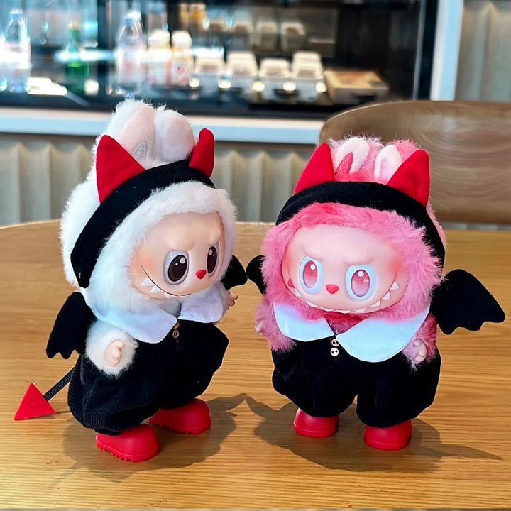 Labubu Doll Clothes Shawl Set Trend Halloween For 15-17cm Ropa 3.0 Labubu V1 V2 V3 Clothes Sitting Party Accessories