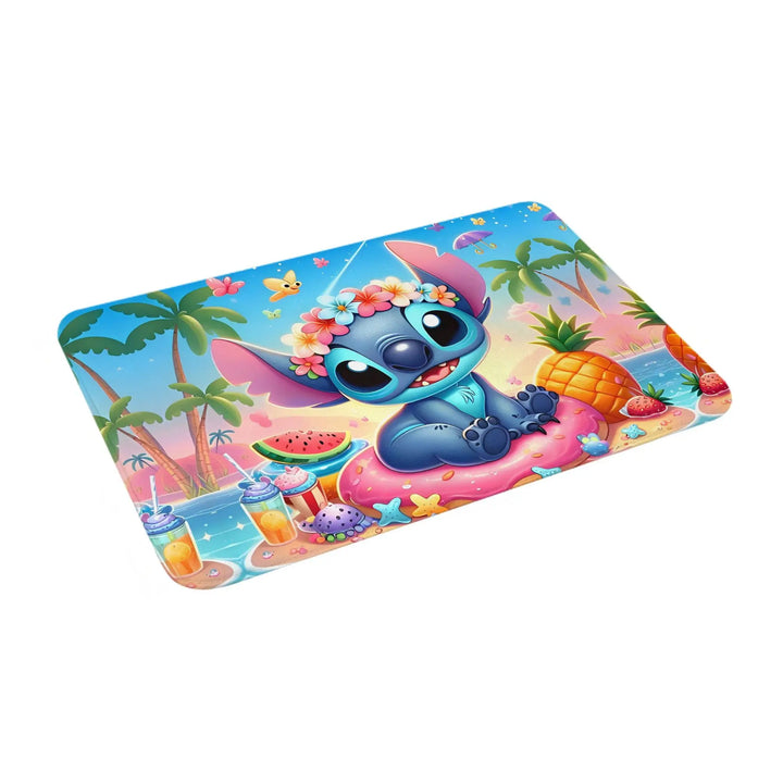 Lilo And Stitch Cartoon Bathroom Rugs Mat Extra Soft and Absorbent  Bath Rugs Mats Carpet Non-Slip for Shower Tub