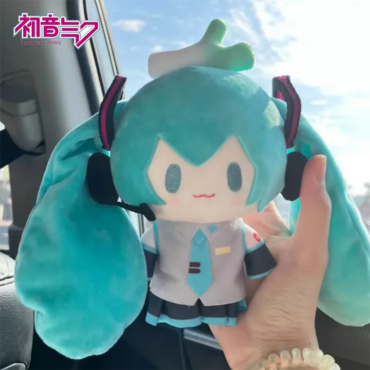 15cm Hatsune Miku Fufu Plush Doll Kawaii Q Version Figure Plush Doll Anime Presents Girlfriend Stuffed Toy Collection Gift