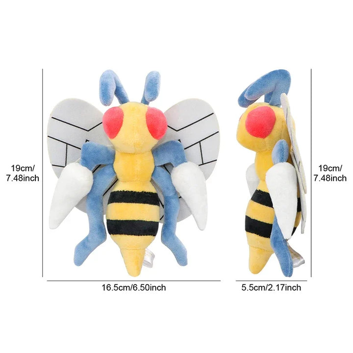 19cm Beedrill Pokemon Plush Toys Anime Doll Pillow Cartoon Animal Bee Pokémon Plushie Kawaii Stuffed Gift for Kids Birthday