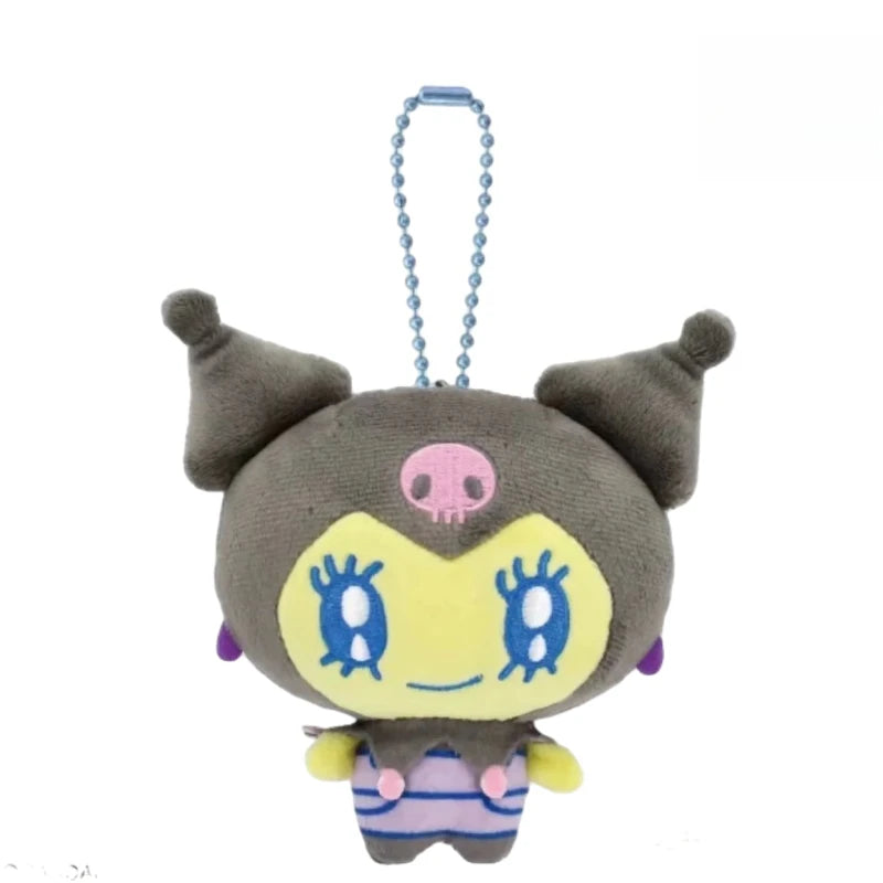 10cm NEW Tamagotchi Plush doll Keychain Kawaii Key Ring Sanrios Memetchi Melody Kuromi  Anime Mimitchi Bag Pendant Toys Gift