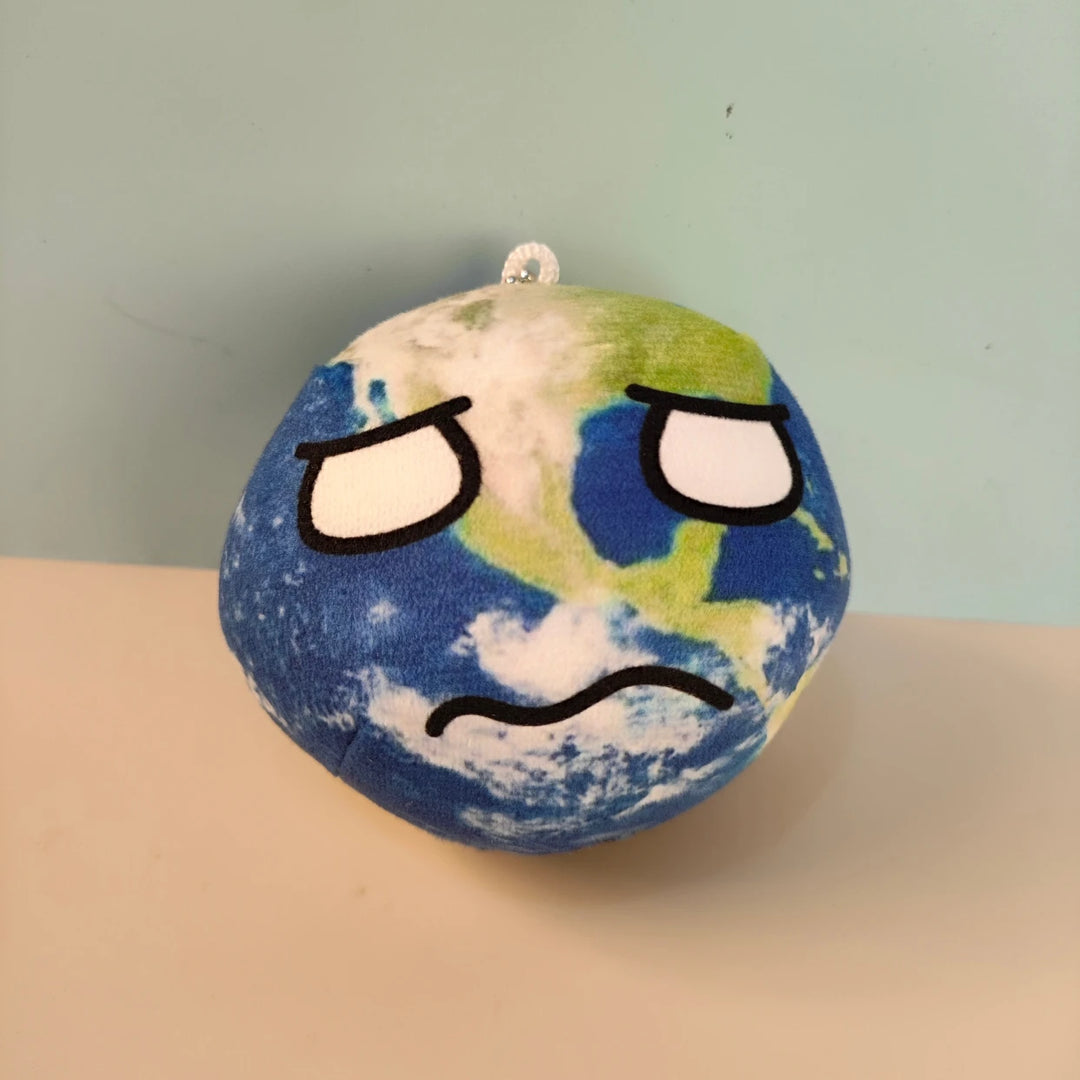 10cm Planet Plush Toy Collection Earth Moon Sun Mars Venus Jupiter Saturn Uranus Neptunr Dolls Cognitive Stuffed Toy Polandball