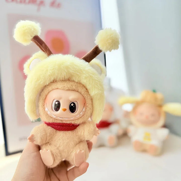 15cm/17cm Labubu Doll Costume Sitting Party 1st And 2nd Generation Little Devil Angel Set Cute DIY Gift