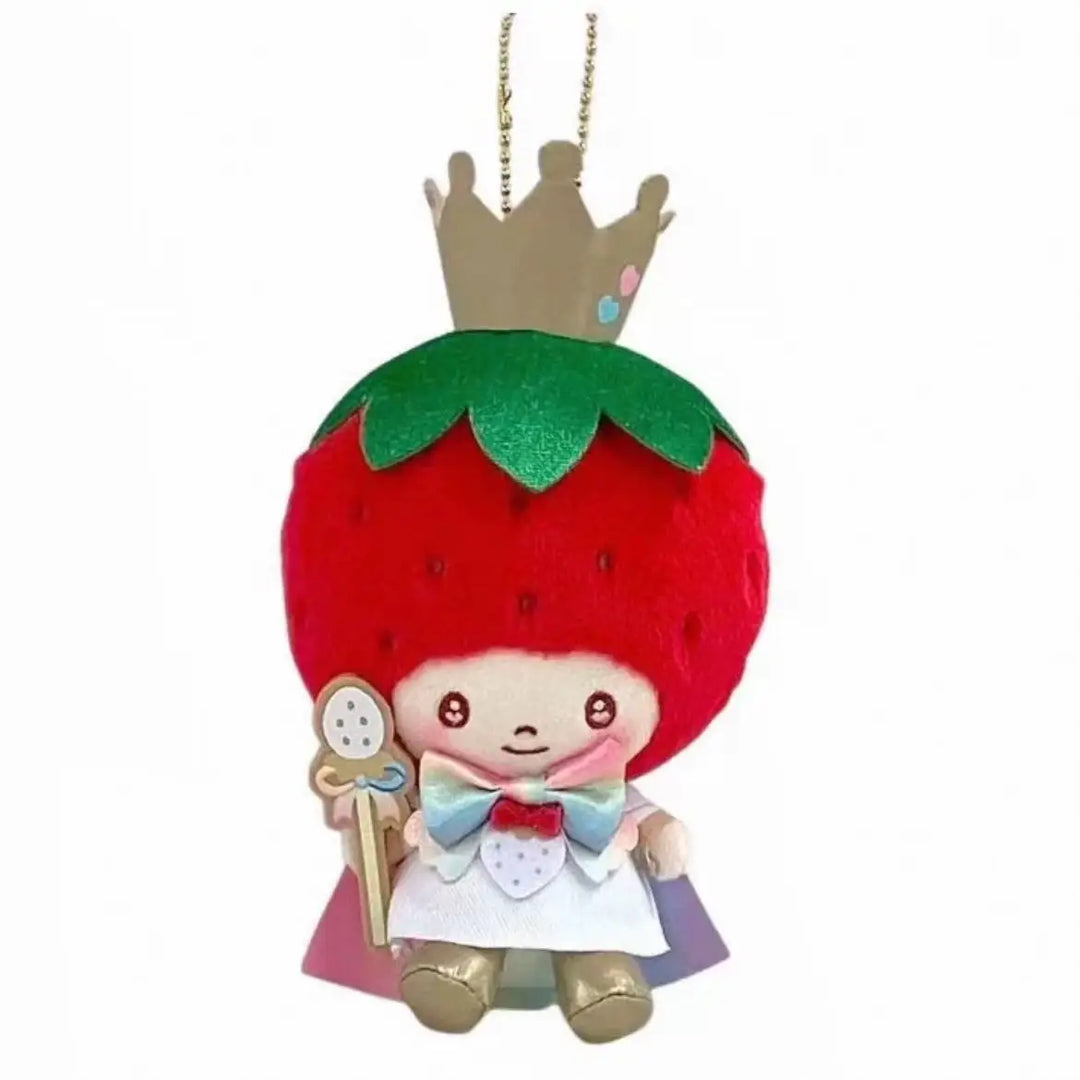 Kawaii Sanrio Hello Kitty Marrongcream Plush Toys Keychain 50Th Anniversary Strawberry News Series Kuromi Backpack Pendant Gift