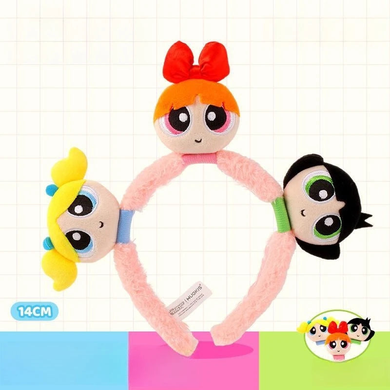 Cartoon Blossom/Buttercup‌Plue Headband Children’s Creative Headdress Doll Cute Bubbles Washing Headband Girls Christmas Gift