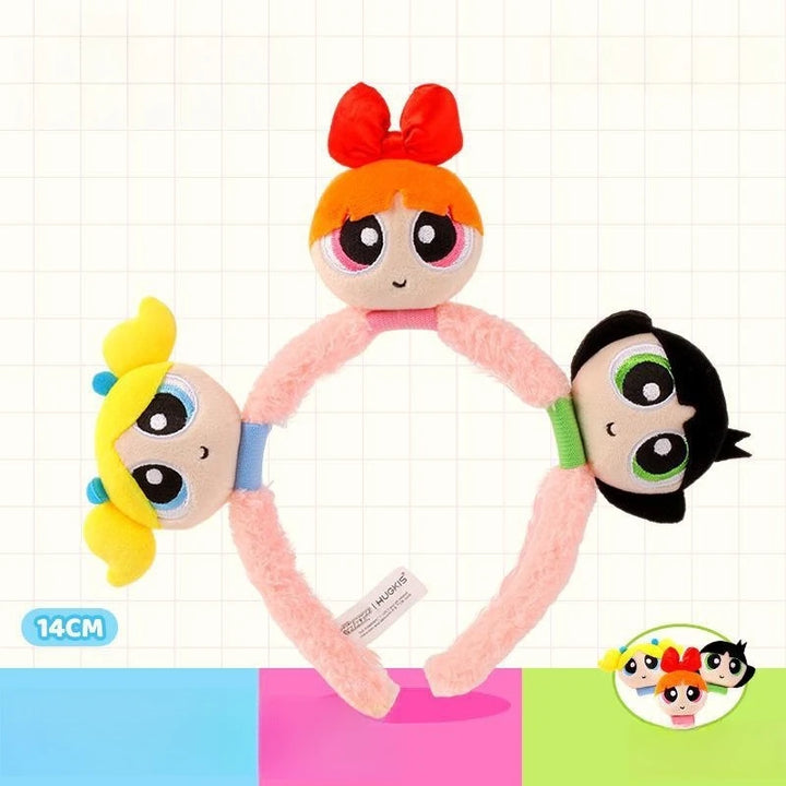 Cartoon Blossom/Buttercup‌Plue Headband Children’s Creative Headdress Doll Cute Bubbles Washing Headband Girls Christmas Gift