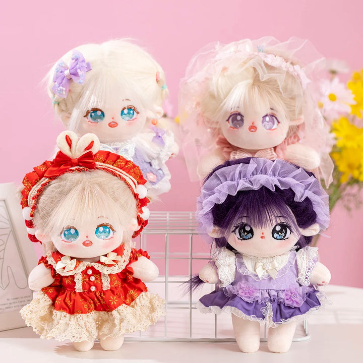 Cute IDol Doll 20cm Baby Stuffed Plush Toys Anime Plush Star Dolls Children Gifts Dolls Girls Cute Dolls Toys