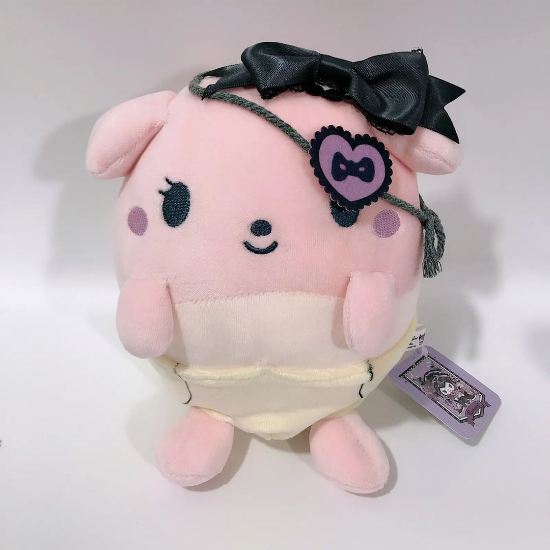 Sanrio Plush Toys Kawaii Kuromi Baku Dolls Creative Periphery Soft Stuffed Birthday Gifts for Cute Girls Accompanying Children