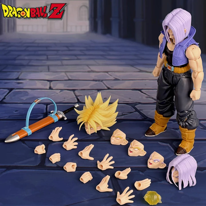 IN STOCK Demoniacal Fit SHF Trunks Figure Dragon Ball Z Super Saiyan The Boy From The Future Son Action Figure Model Toy