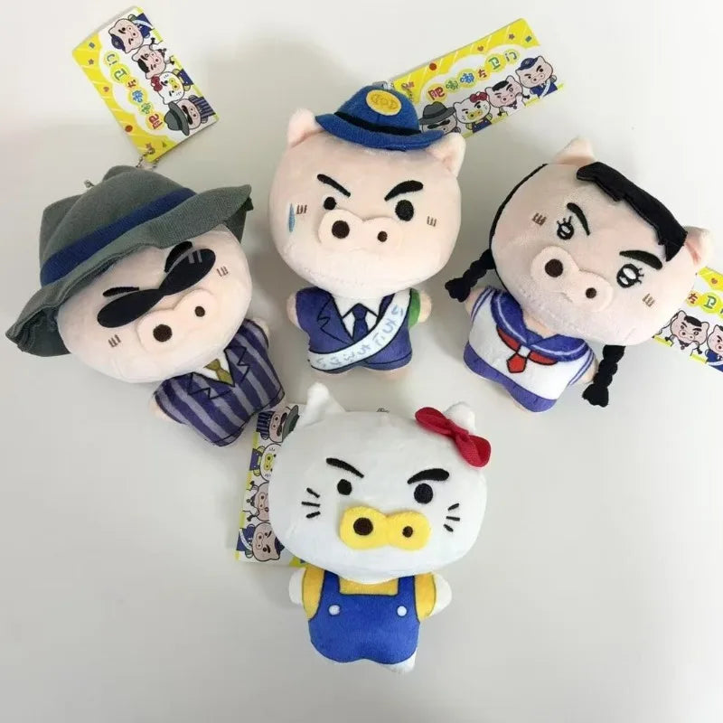 Cute Creative Buriwa Zaemon Plush Toys Keychain Plush Doll Pendant Back Packaging Accessories for Boys and Girls Christmas Gifts