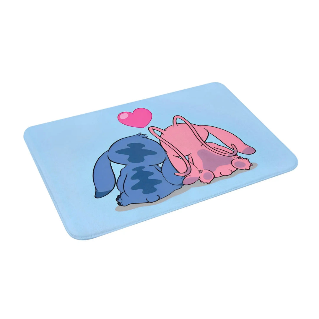 Cartoon Stitch 626 Bathroom Rugs Mat Extra Soft and Absorbent  Bath Rugs Mats Carpet Non-Slip for Entrance Door Doormat