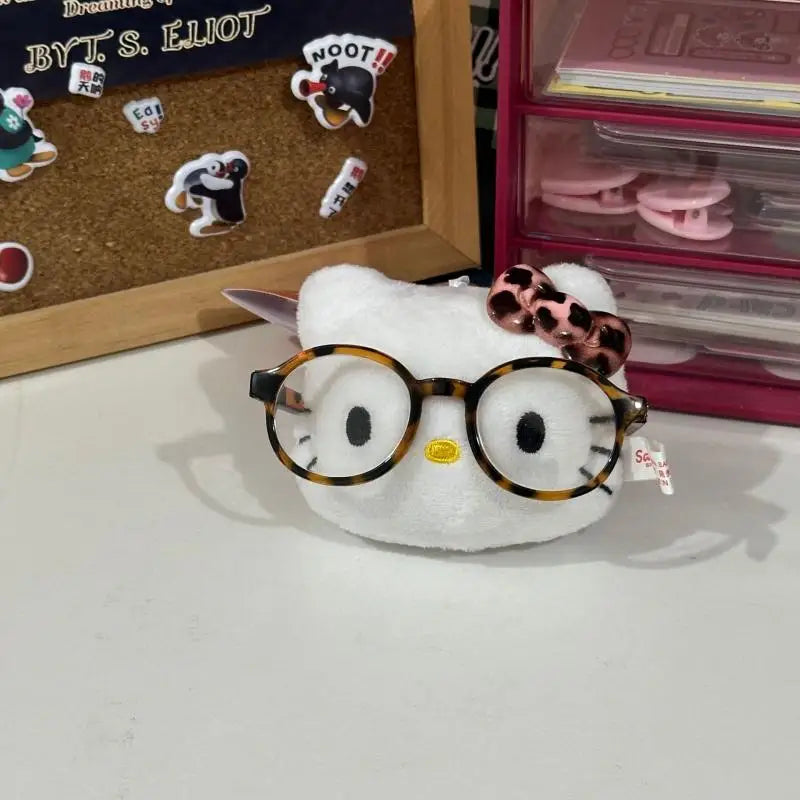 Kawaii Sanrio Hello Kitty Plush Toys Backpack Keychain Cute Cartoon Soft Stuffed Doll Accessories Student Birthday Creative Gift