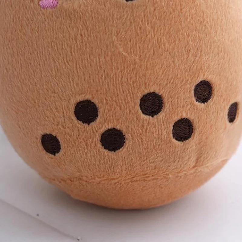 12cm Milk Tea Coffee Cup Toy Stuffed Bubble Tea Fruit Plush Keychain Toys Cute Kawaii Soft Plush Doll Pillow Bag Charm Accessory