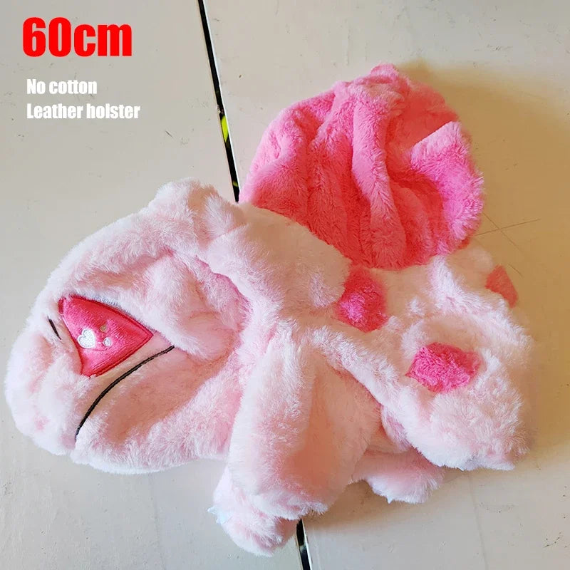 Huge Pokemon Charmander Eevee Squirtle Holster Plush Toys Big Pokémon Bulbasaur Semi-finished Leather Holster Kid Christmas Gift