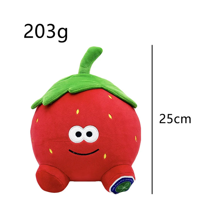 Kawaii Stuffed Fruit Wimbledon Strawberry Plush Toy Soft Doll Big Sleeping Pillow Birthday Cute Gift for Girl